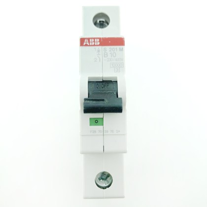 ABB S201M B10 10A 10 Amp MCB Circuit Breaker Type B